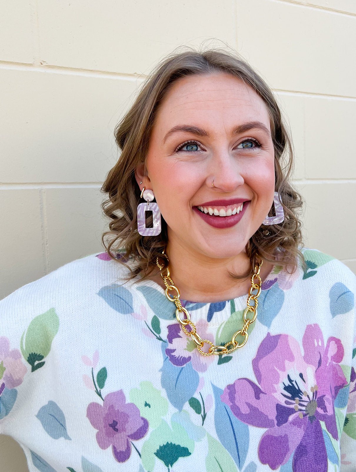 [Brenda Grands] Gold Link Statement Aspen Necklace - The Pink Pineapple 850