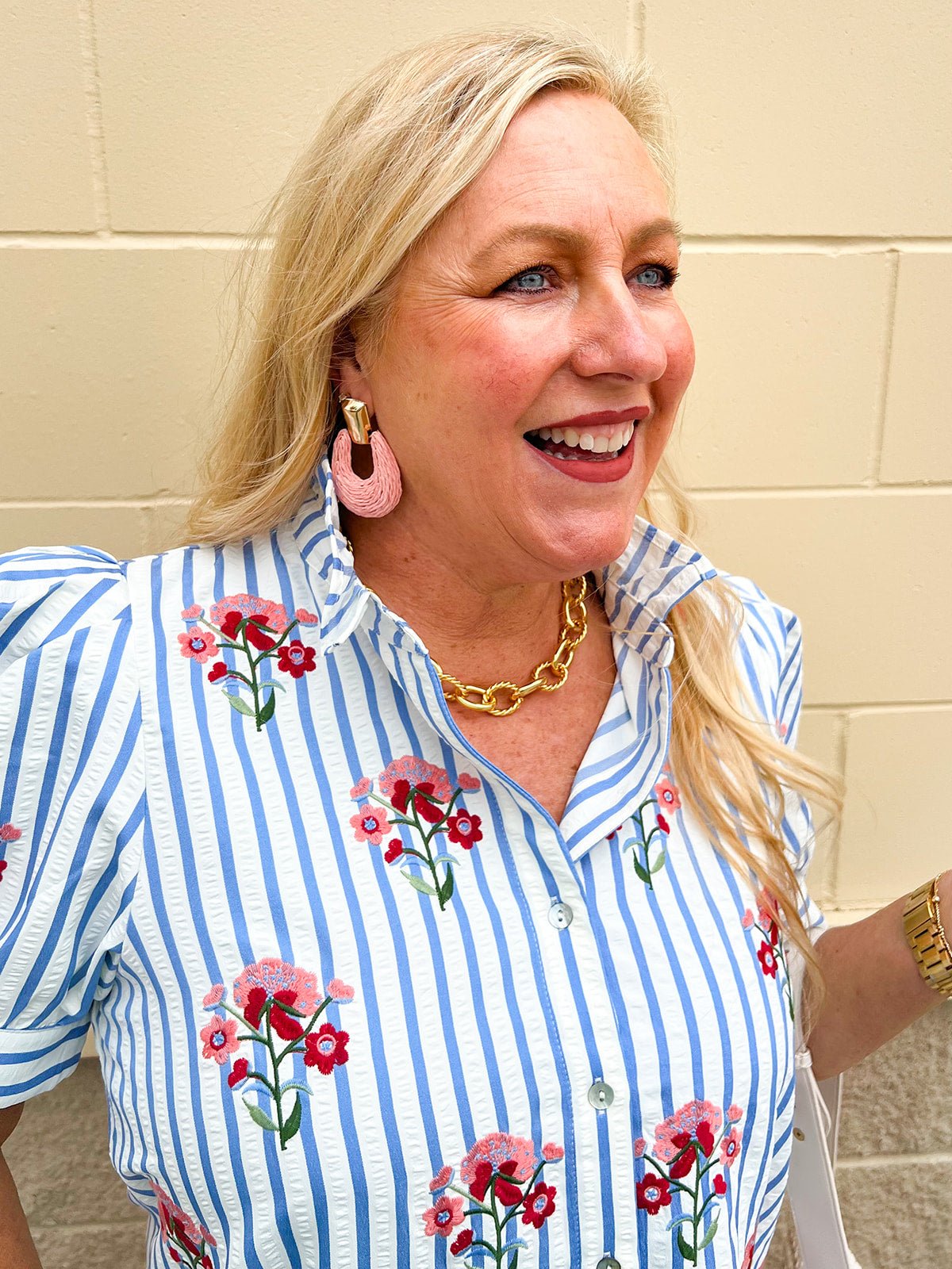 [Brenda Grands] Gold Link Statement Aspen Necklace - The Pink Pineapple 850