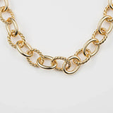 [Brenda Grands] Gold Link Statement Aspen Necklace - The Pink Pineapple 850