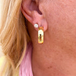[Brenda Grands] Hammered Hoops - The Pink Pineapple 850