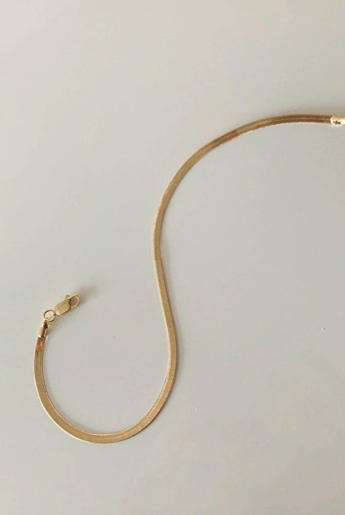 [Brenda Grands] Herringbone Anklet - The Pink Pineapple 850