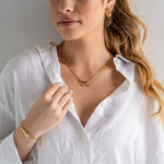 [Brenda Grands] Mama Paperclip Bracelet - The Pink Pineapple 850