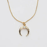 [Brenda Grands] Opal Moon Necklace - The Pink Pineapple 850