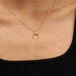 [Brenda Grands] Opal Moon Necklace - The Pink Pineapple 850