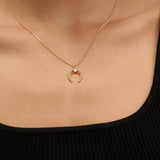 [Brenda Grands] Opal Moon Necklace - The Pink Pineapple 850