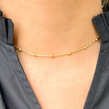 [Brenda Grands] Satellite Chain Choker - The Pink Pineapple 850