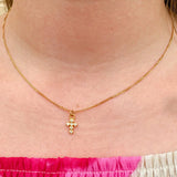 [Brenda Grands] Shiny Cross Necklace - The Pink Pineapple 850
