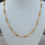 [Brenda Grands] Shiny Paperclip Necklace - The Pink Pineapple 850