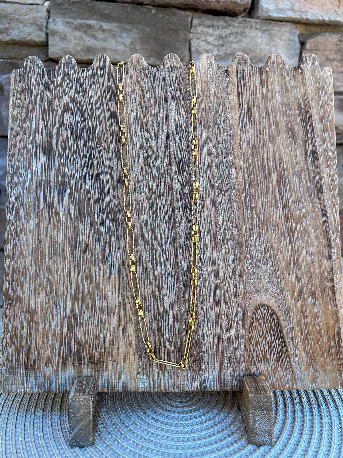 [Brenda Grands] Shiny Paperclip Necklace - The Pink Pineapple 850