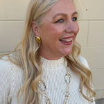 [Brenda Grands] Statement Dome Studs - The Pink Pineapple 850