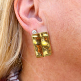 [Brenda Grands] Statement Rectangular Studs - The Pink Pineapple 850