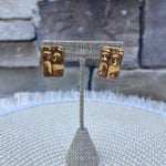[Brenda Grands] Statement Rectangular Studs - The Pink Pineapple 850