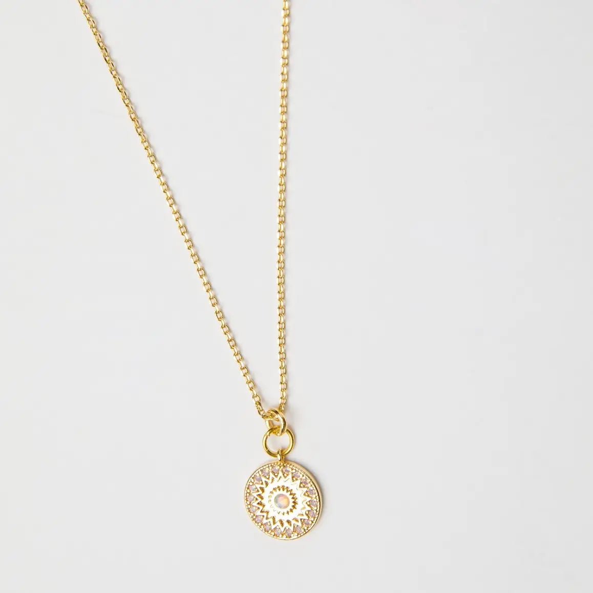 Brenda Grands Sun Opal Necklace - The Pink Pineapple 850