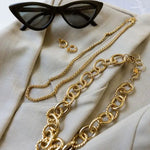 Brenda Grands Tiny Tube Dangle Earrings Hoops - The Pink Pineapple 850