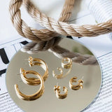 Brenda Grands Tiny Tube Dangle Earrings Hoops - The Pink Pineapple 850