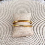 [Brenda Grands] Twin Gold Bangle - The Pink Pineapple 850