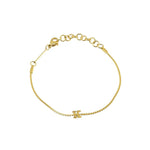 [Brenda Grands] Waterproof Gold Dainty Initial Bracelet - The Pink Pineapple 850