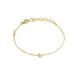 [Brenda Grands] Waterproof Gold Dainty Initial Bracelet - The Pink Pineapple 850