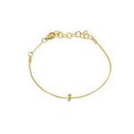 [Brenda Grands] Waterproof Gold Dainty Initial Bracelet - The Pink Pineapple 850