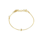 [Brenda Grands] Waterproof Gold Dainty Initial Bracelet - The Pink Pineapple 850