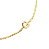 [Brenda Grands] Waterproof Gold Dainty Initial Bracelet - The Pink Pineapple 850
