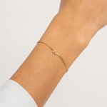 [Brenda Grands] Waterproof Gold Dainty Initial Bracelet - The Pink Pineapple 850