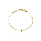 [Brenda Grands] Waterproof Gold Dainty Initial Bracelet - The Pink Pineapple 850