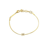 [Brenda Grands] Waterproof Gold Dainty Initial Bracelet - The Pink Pineapple 850