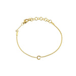 [Brenda Grands] Waterproof Gold Dainty Initial Bracelet - The Pink Pineapple 850