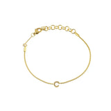 [Brenda Grands] Waterproof Gold Dainty Initial Bracelet - The Pink Pineapple 850