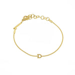 [Brenda Grands] Waterproof Gold Dainty Initial Bracelet - The Pink Pineapple 850