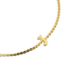 [Brenda Grands] Waterproof Gold Dainty Initial Bracelet - The Pink Pineapple 850