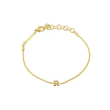 [Brenda Grands] Waterproof Gold Dainty Initial Bracelet - The Pink Pineapple 850