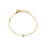 [Brenda Grands] Waterproof Gold Dainty Initial Bracelet - The Pink Pineapple 850