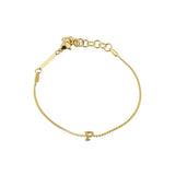 [Brenda Grands] Waterproof Gold Dainty Initial Bracelet - The Pink Pineapple 850