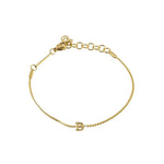 [Brenda Grands] Waterproof Gold Dainty Initial Bracelet - The Pink Pineapple 850