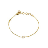 [Brenda Grands] Waterproof Gold Dainty Initial Bracelet - The Pink Pineapple 850