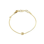[Brenda Grands] Waterproof Gold Dainty Initial Bracelet - The Pink Pineapple 850