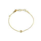 [Brenda Grands] Waterproof Gold Dainty Initial Bracelet - The Pink Pineapple 850