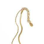 [Brenda Grands] Waterproof Gold Double Layered Anklet - The Pink Pineapple 850