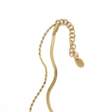 [Brenda Grands] Waterproof Gold Double Layered Anklet - The Pink Pineapple 850