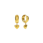 [Brenda Grands] Waterproof Gold Heart Earrings - The Pink Pineapple 850