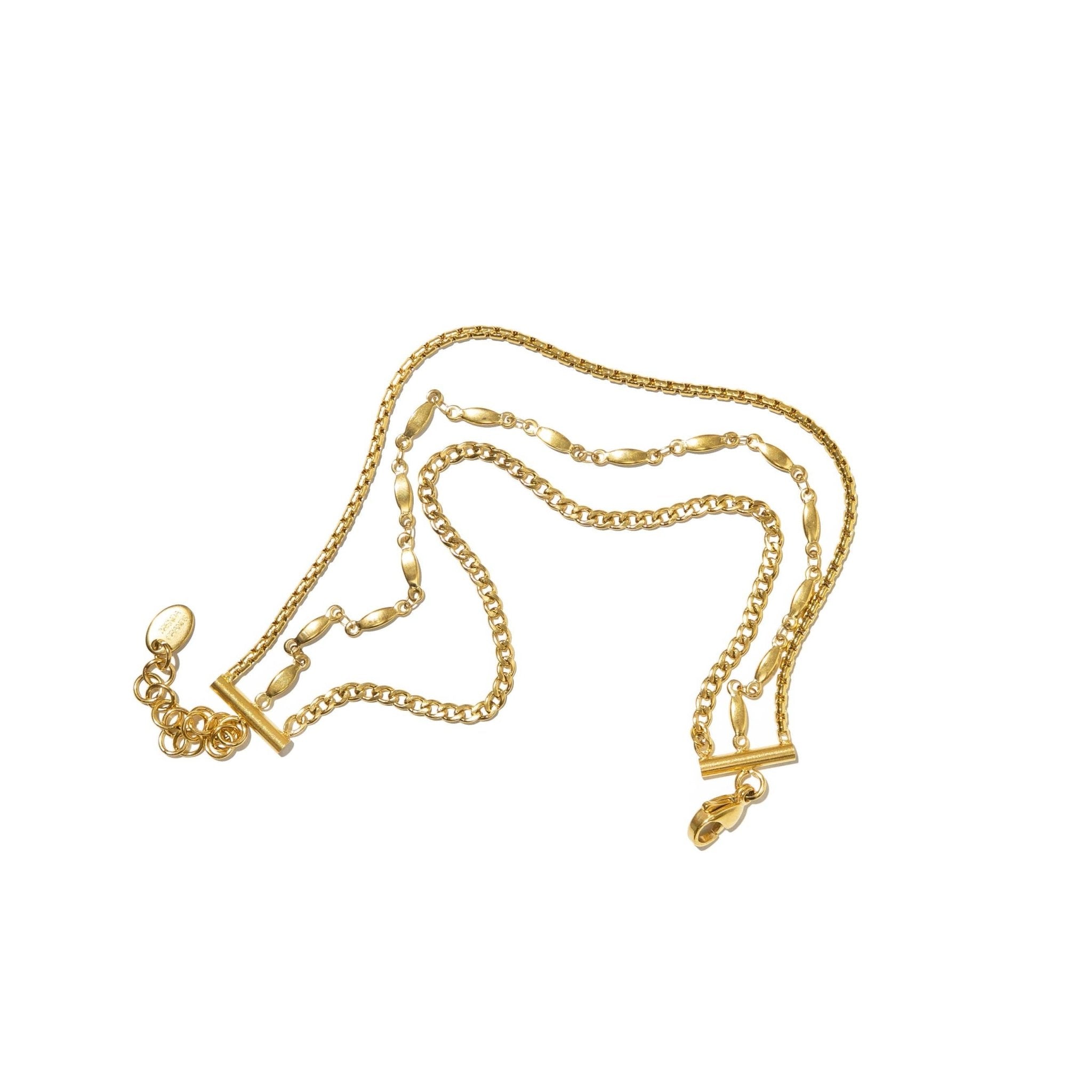 [Brenda Grands] Waterproof Gold Triple Anklet - The Pink Pineapple 850