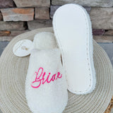 Bridal Bliss Fuzzy Slippers - The Pink Pineapple 850
