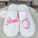 Bridal Bliss Fuzzy Slippers - The Pink Pineapple 850