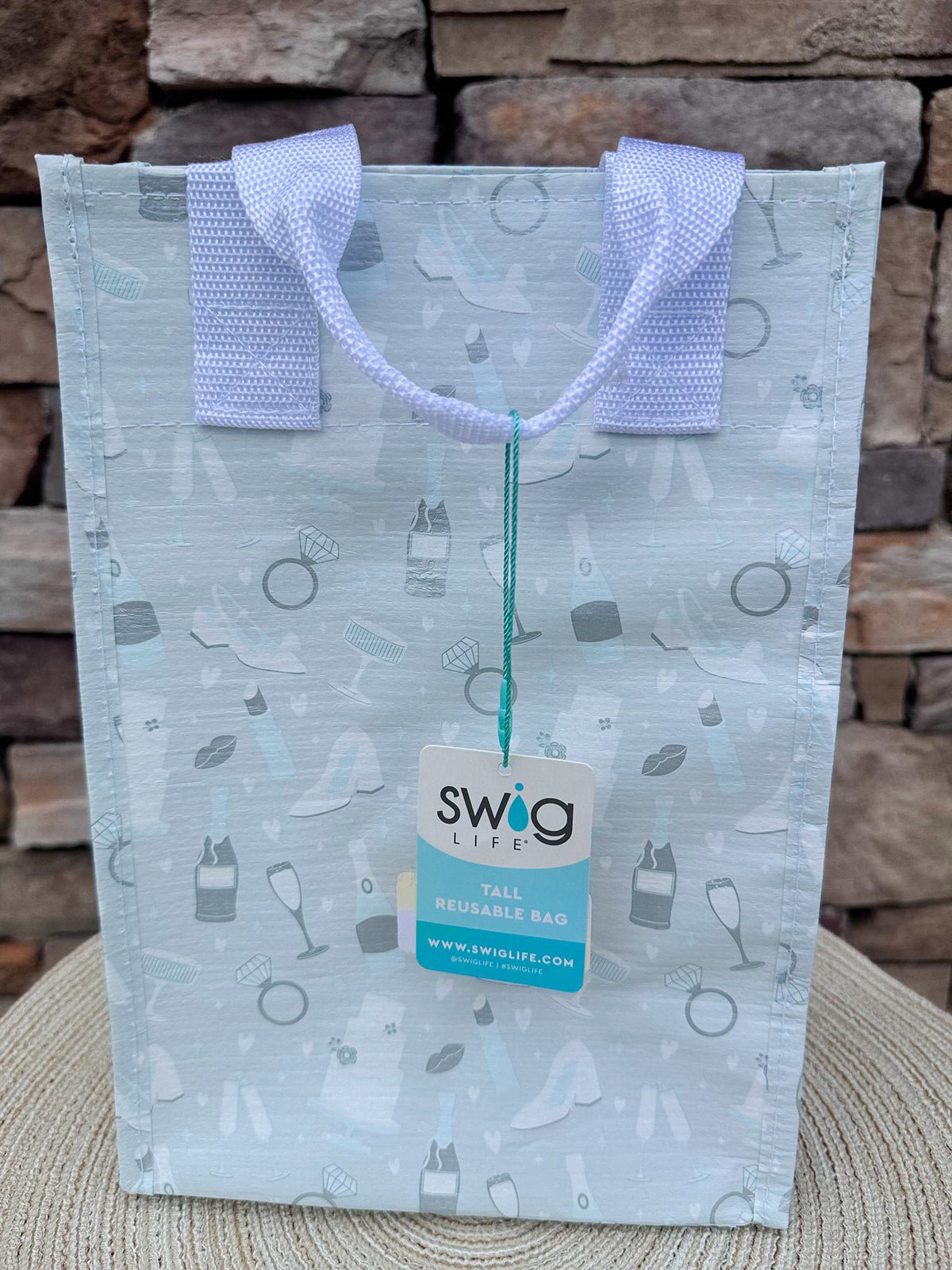 Bride to Be Reusable Bag Tall - The Pink Pineapple 850