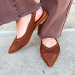 [Bruno Menegatti] Sandra Slingback Flats in Coffee - The Pink Pineapple 850