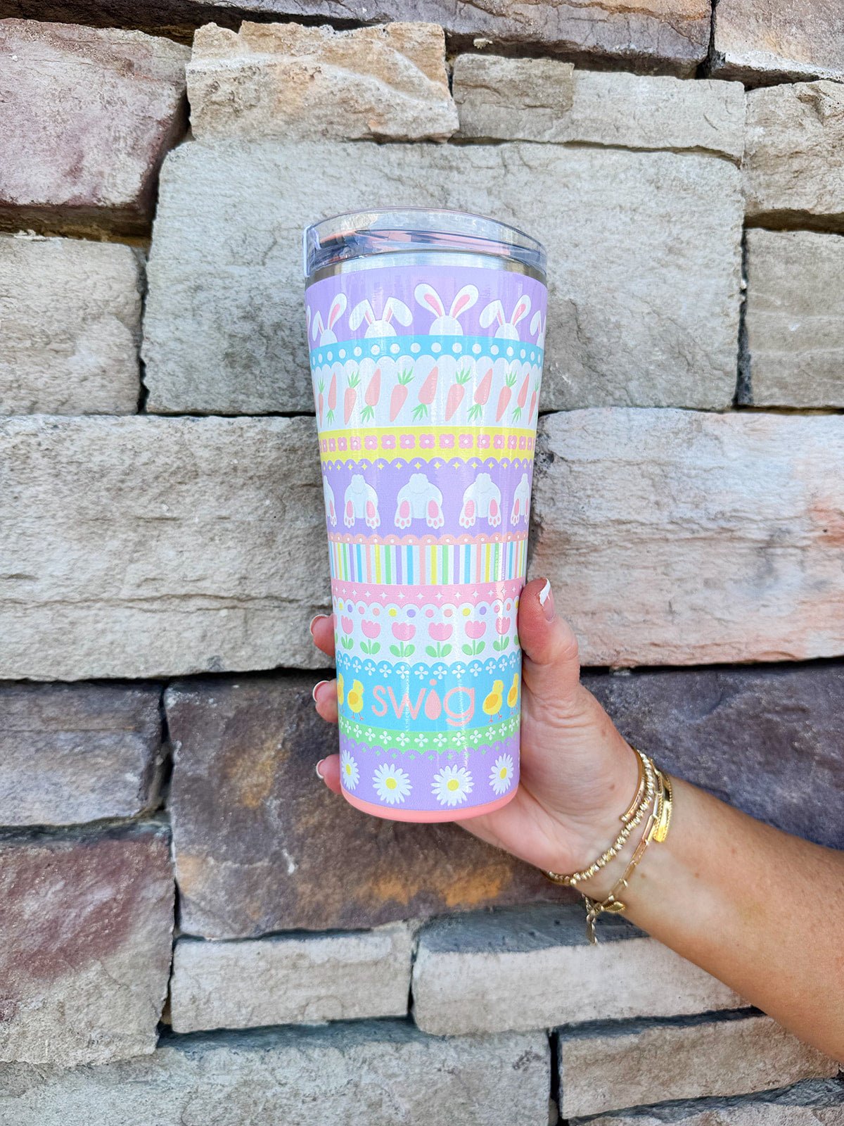 Bunny Trail Tumbler 22oz - The Pink Pineapple 850