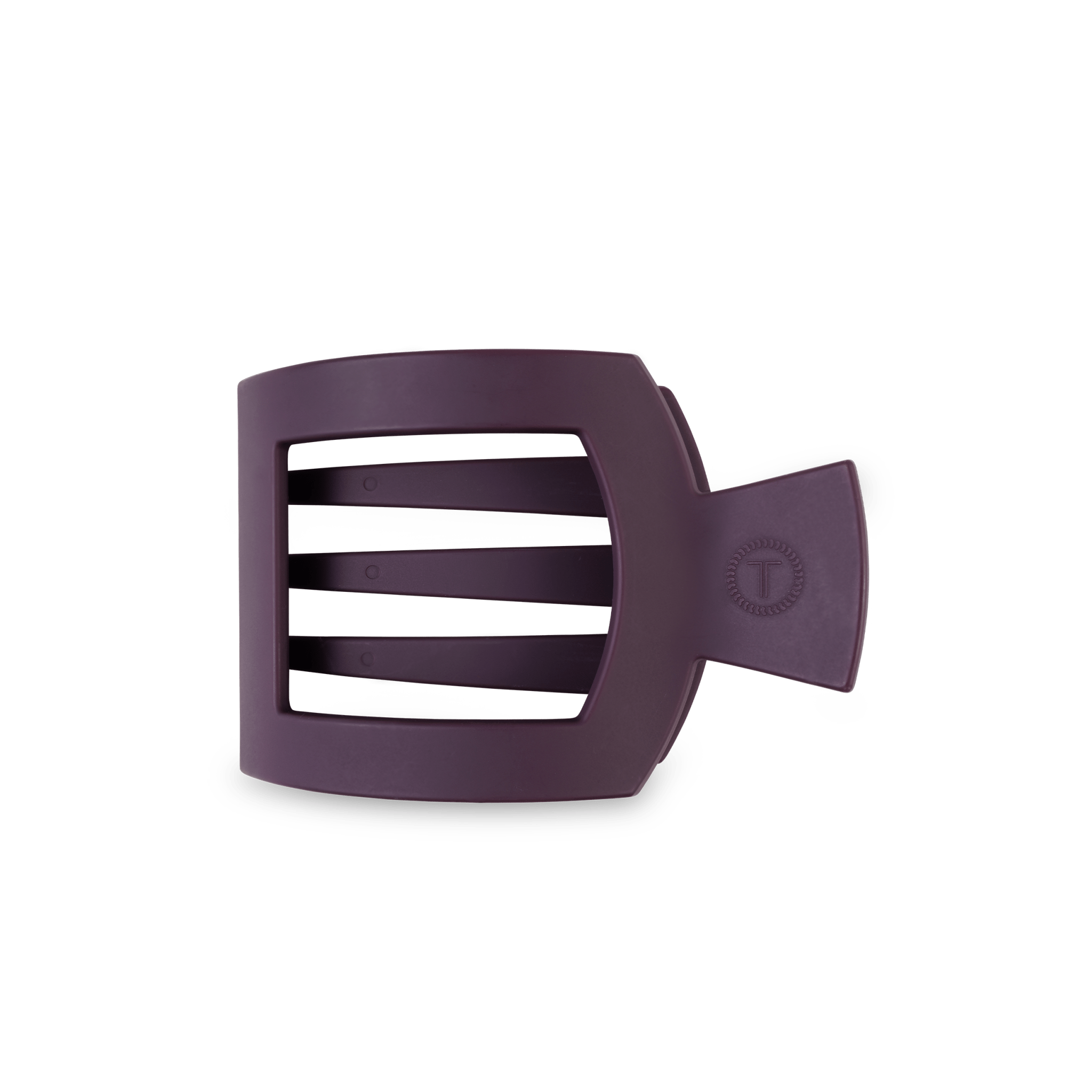 Burgundy Bliss Medium Flat Square Hair Clip - The Pink Pineapple 850