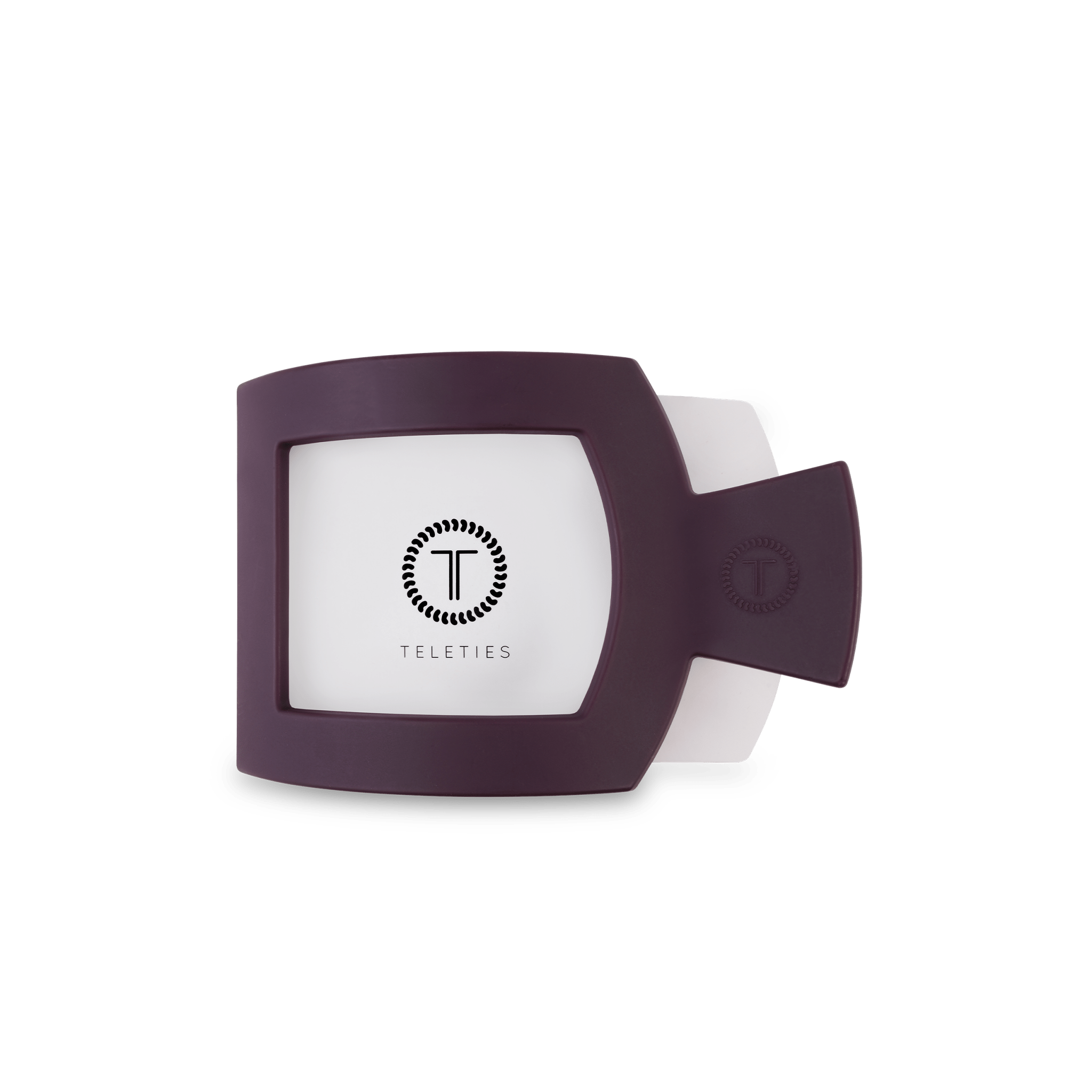 Burgundy Bliss Medium Flat Square Hair Clip - The Pink Pineapple 850